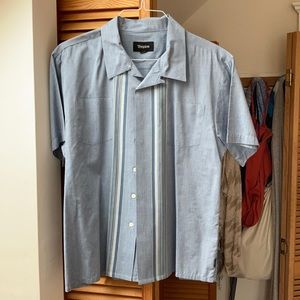 Brixton shirt medium blue short sleeve